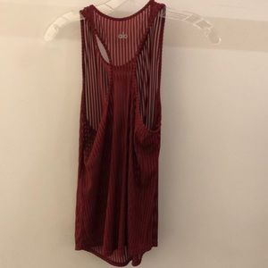 ALO Yoga Tops - Alo Yoga rust sheer tank, sz s, 68057 ALO Yoga Tops - Alo Yoga rust sheer tank, sz s, 68057